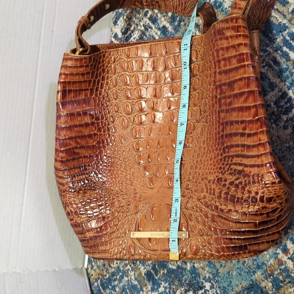 Brahmin Tan Crocodile Embossed Hobo Bag - Picture 5 of 12
